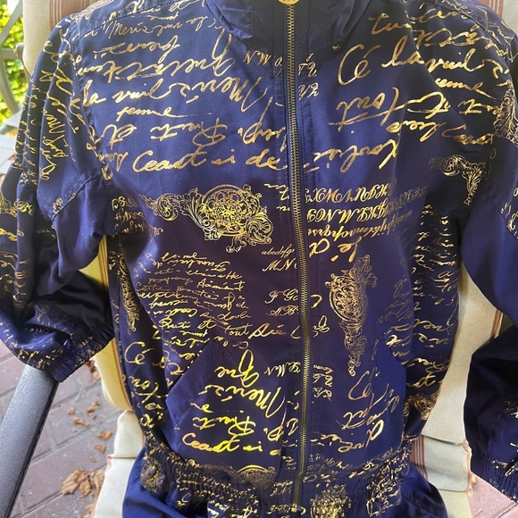 Vintage Mureli jump suite navy and gold jacket with pants - Picture 10 of 10